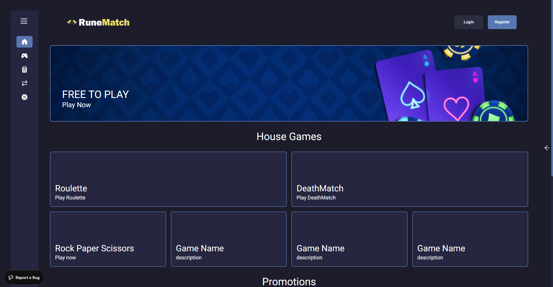 RuneMatch – Game Lobby