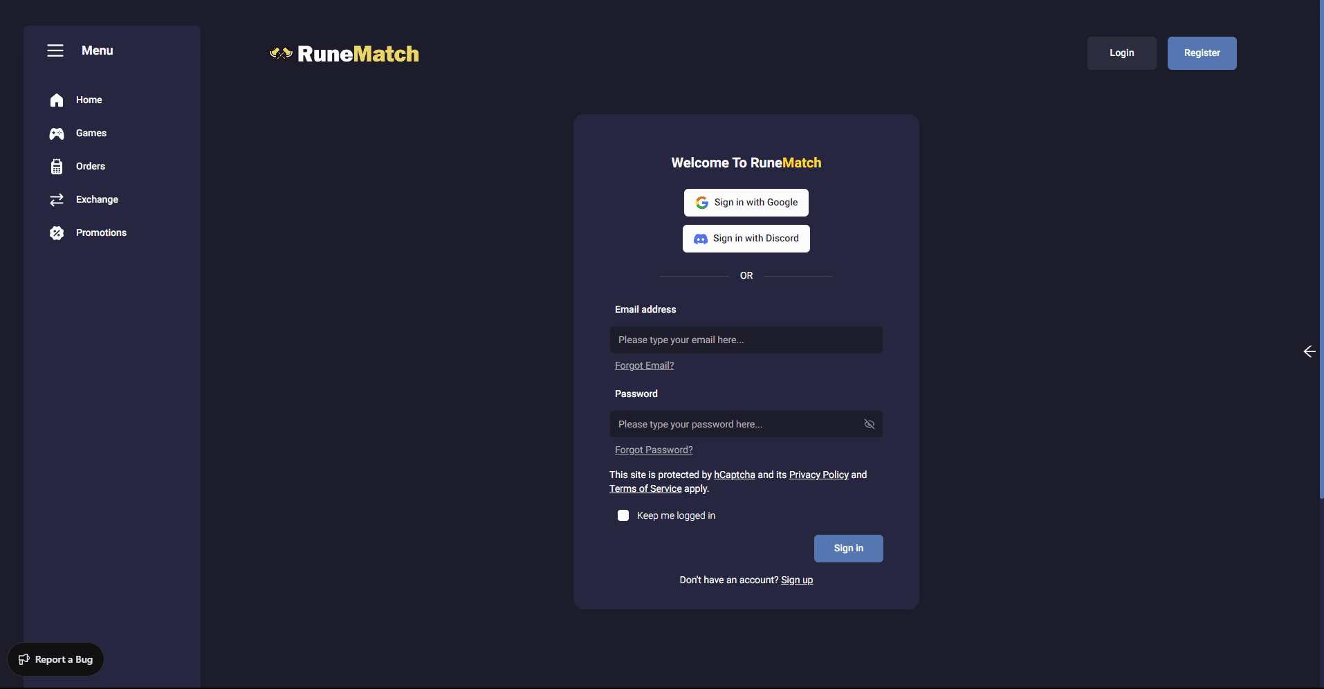 RuneMatch – Game View