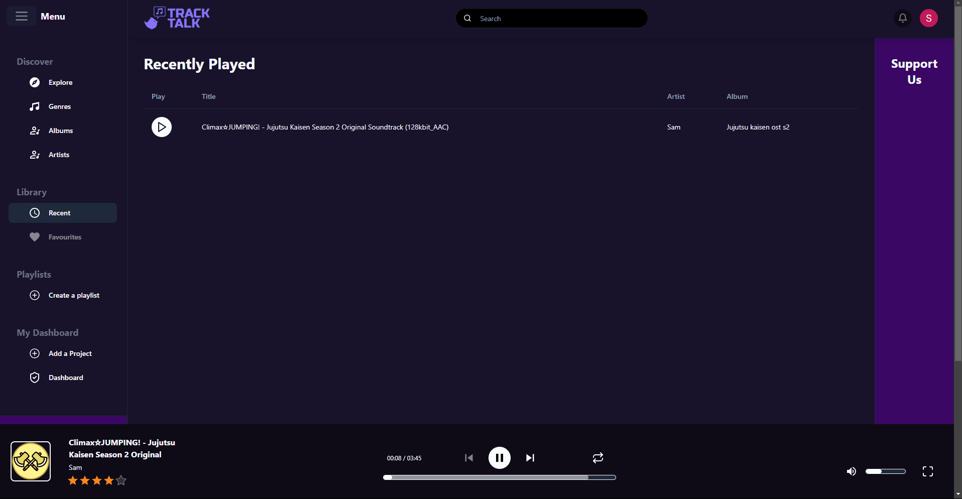 TrackTalk – Library