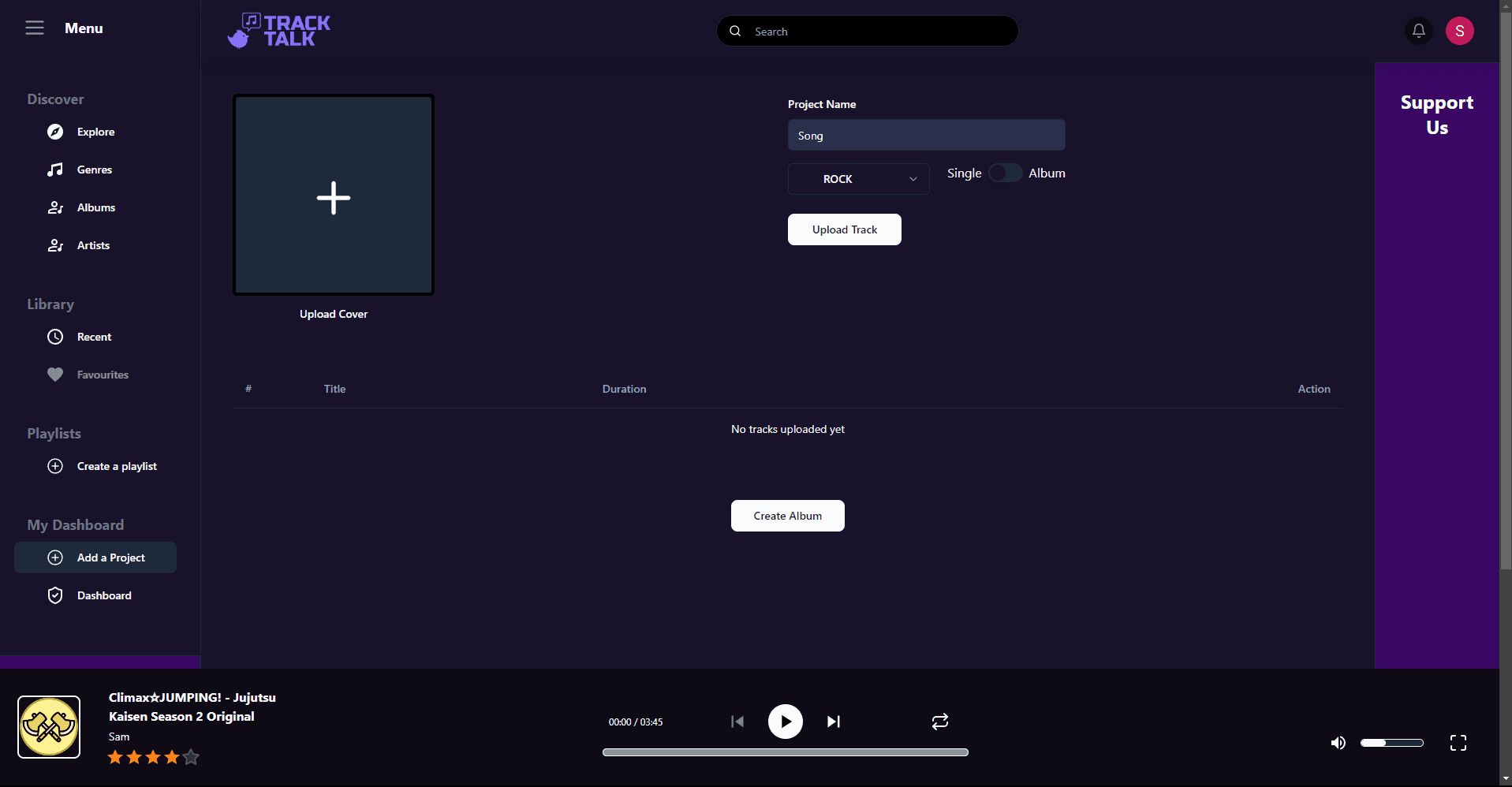 TrackTalk – Playlist