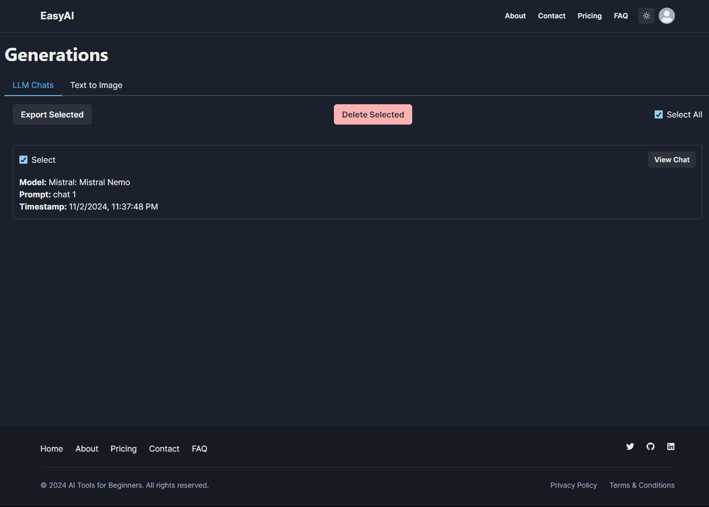 EasyAI - EasyAI – Settings