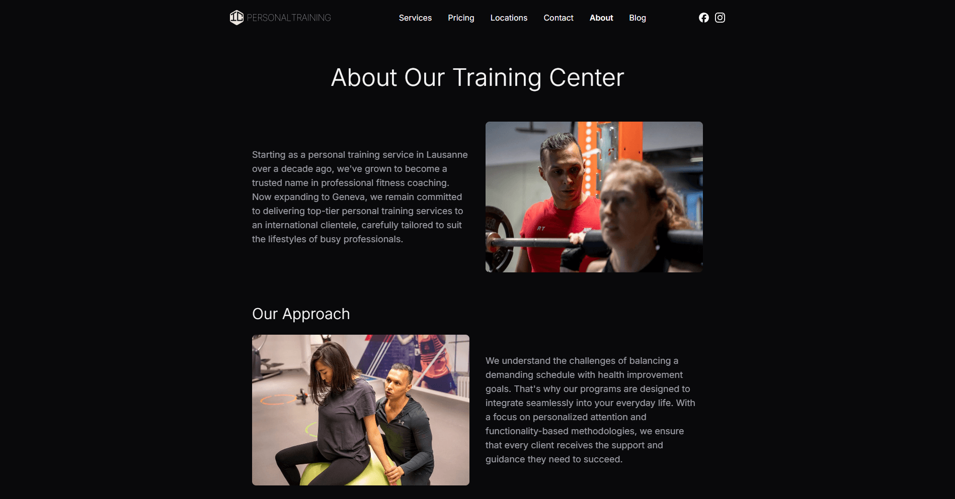 IC Personal Training – Website