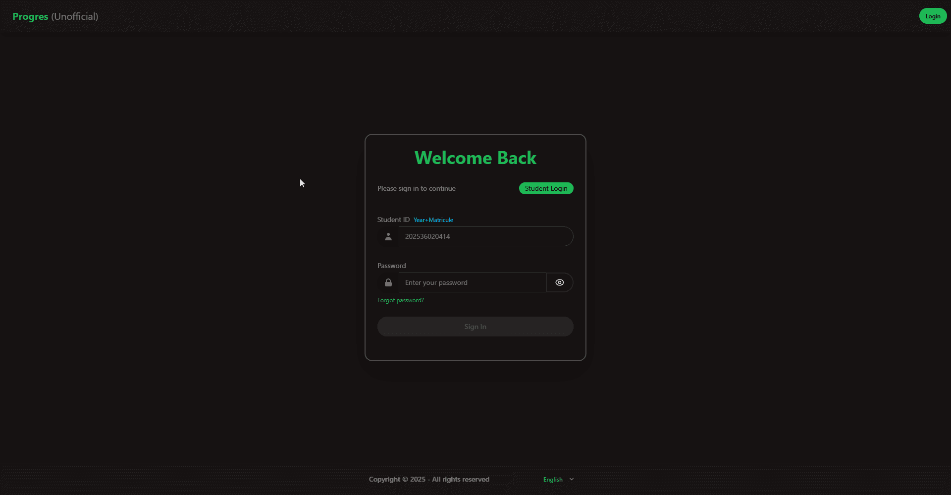 Progres - Progres – Login